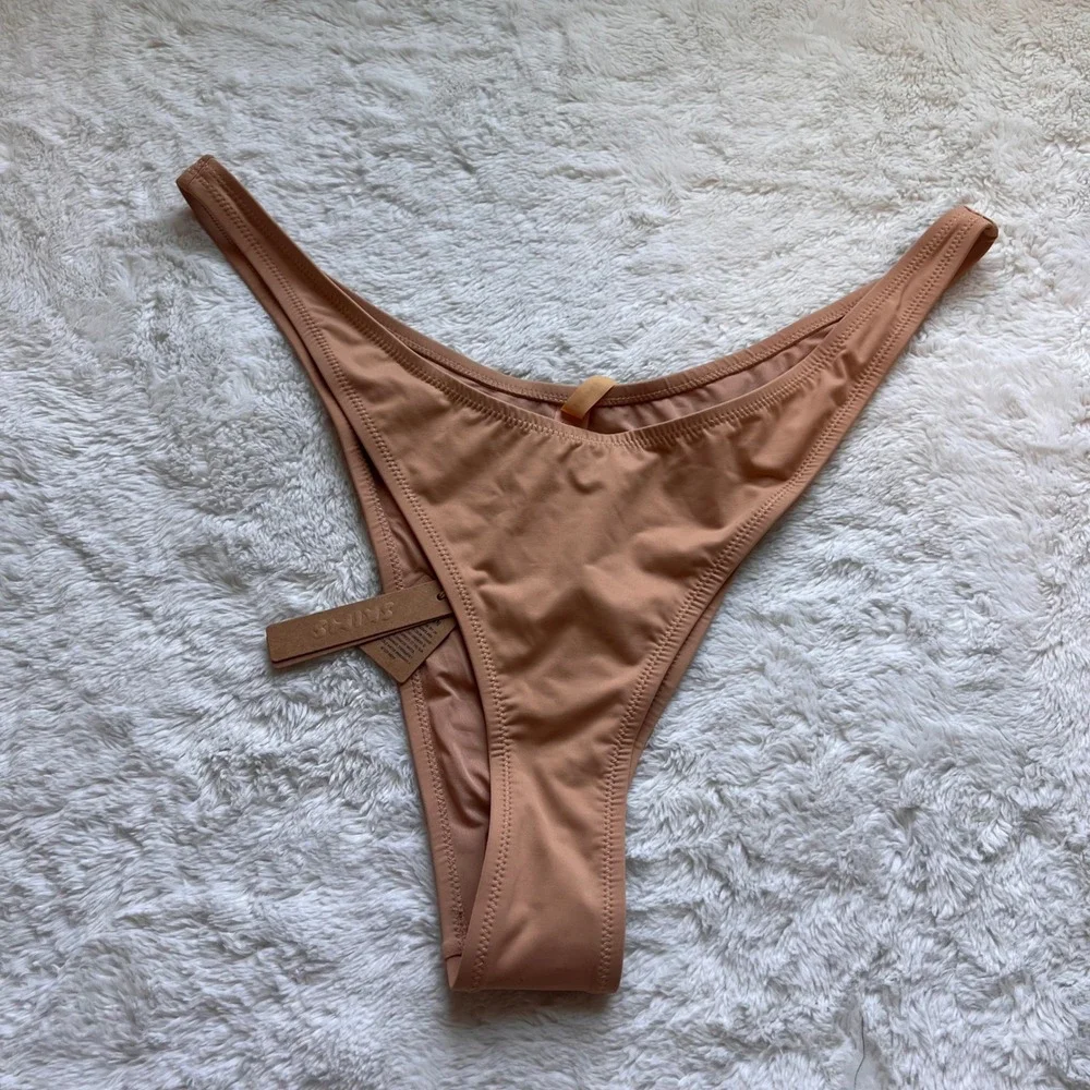 Skims Recycled Swim Micro Tanga Bikini Bottom Ochre SW-TAN-0147 Plus Size 3X NWT